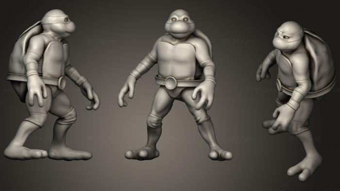 Figurines heroes, monsters and demons (TMNT, STKM_1337) 3D models for cnc